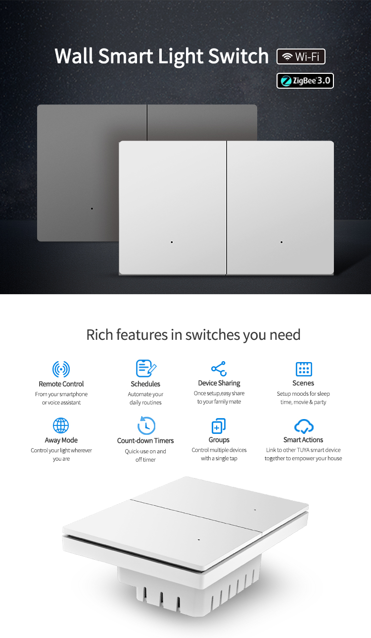 Wall Smart Light Switch – Duo